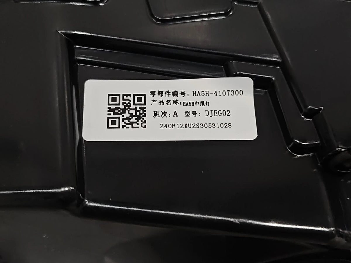 Heckleuchte, Mitte für BYD Qin PLUS DM-i, OE 14781916-00, HA5H-4107300 - EVParto (weitere Ansichten)