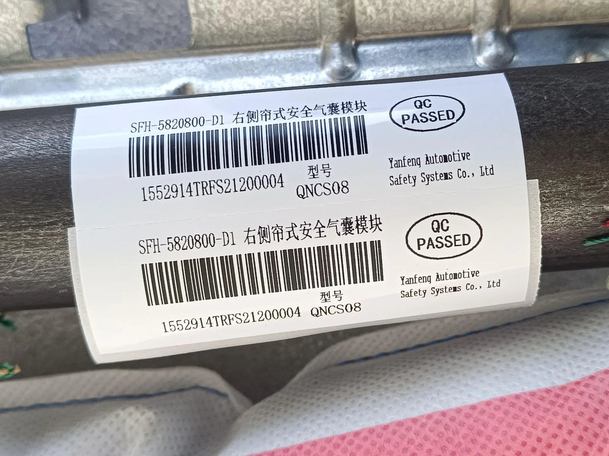 Kopfairbag-Modul (rechts) für Fangchengbao Bao 5 & Dolphin, OE 17144508-00, SFH-5820800-D1 - EVParto (weitere Ansichten)
