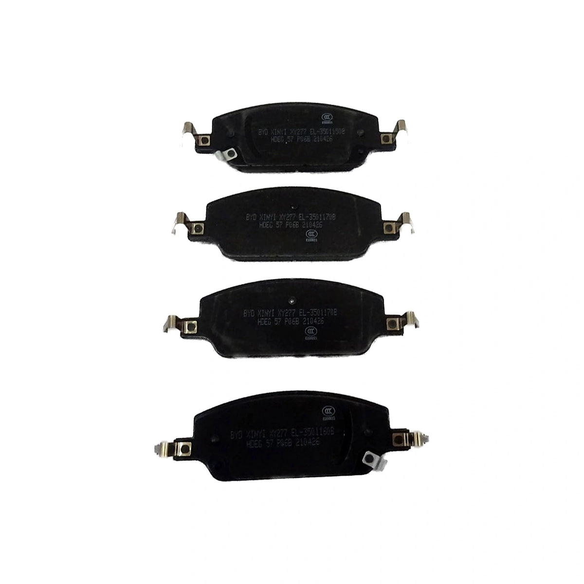 Front Brake Pad Set for BYD Seal 05 DM-i, OE 13163781-00, HDEG-3501500 - EVParto