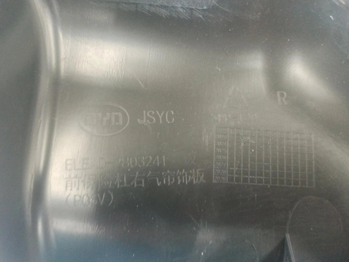Stoßstangen-Zierblende Luftvorhang vorne (rechts) für BYD e2, OE 14737219-00, ELEAD-2803241 - EVParto (weitere Ansichten)