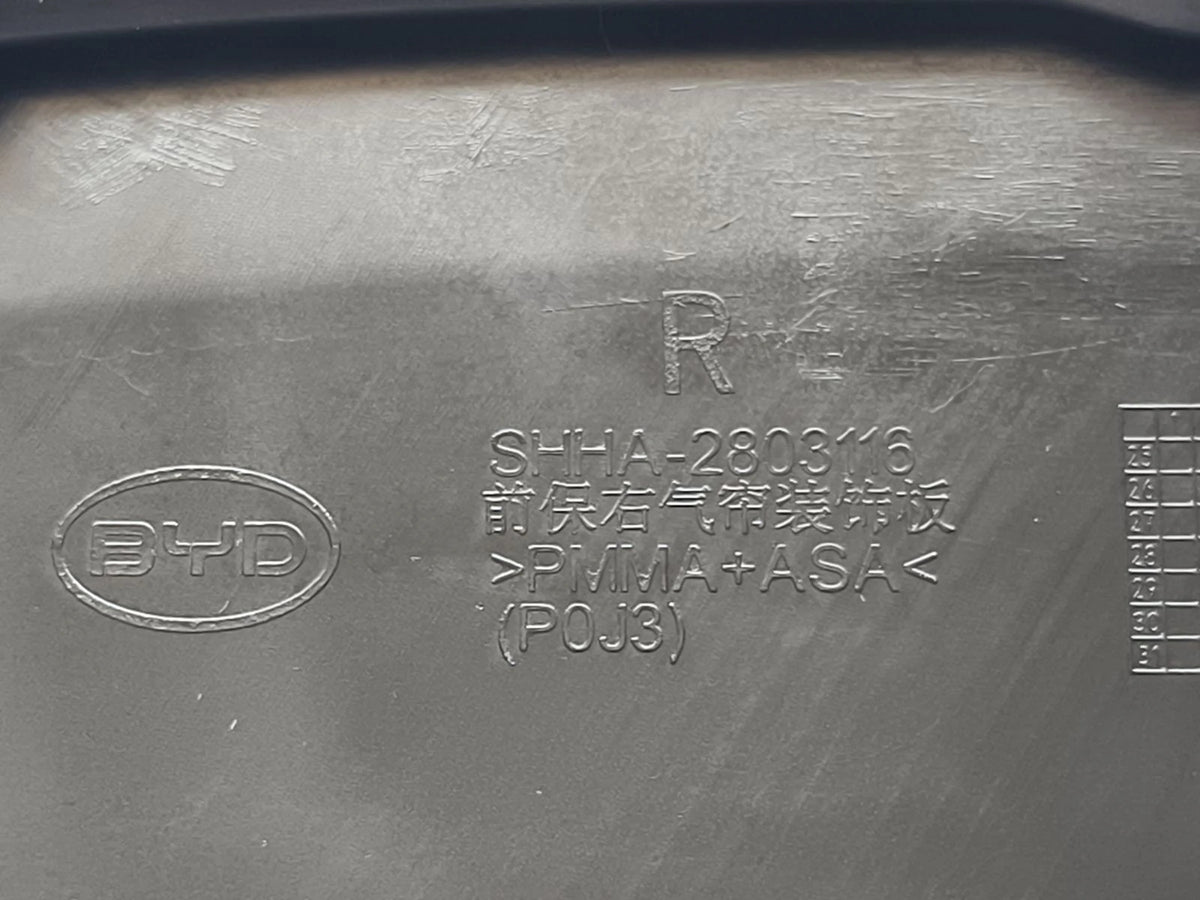 Stoßstangen-Zierblende Luftvorhang vorne (rechts) für BYD Sealion 06, OE 17466217-00, SHHA-2803116 - EVParto (weitere Ansichten)
