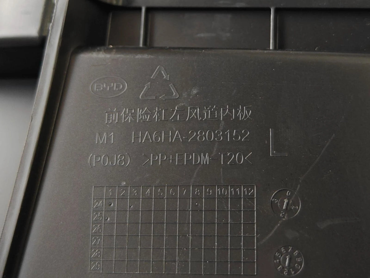 Stoßstangen-Lufteinlasskanal vorne (links) für BYD Seal 05 DM-i, OE 15717591-00, HA6HA-2803170/92 - EVParto (weitere Ansichten)