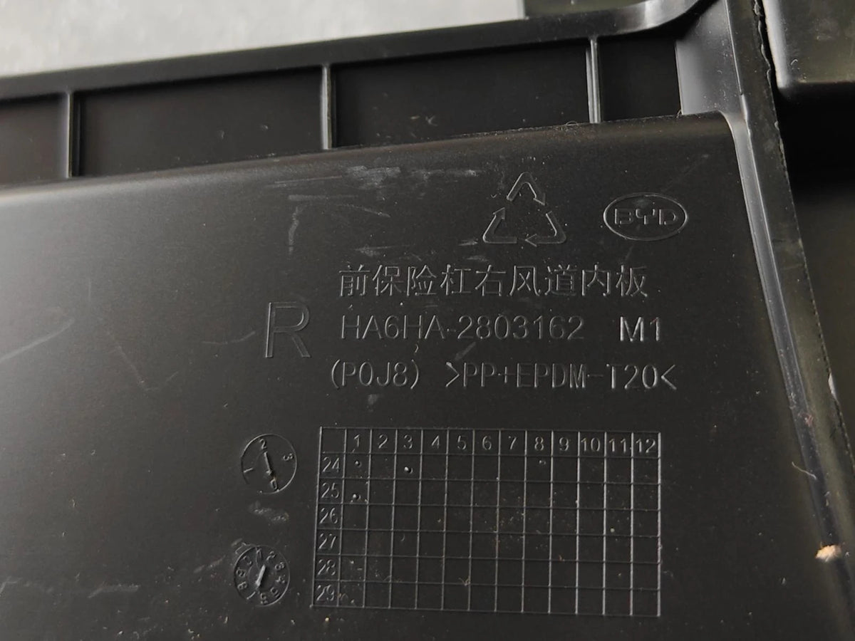 Stoßstangen-Lufteinlasskanal vorne (rechts) für BYD Seal 05 DM-i, OE 15717590-00, HA6HA-2803180/92 - EVParto (weitere Ansichten)