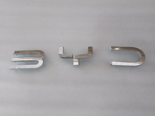 Front BYD Emblem Letters for BYD Seagull, OE 15500297-00, EQEA-3921211B - EVParto
