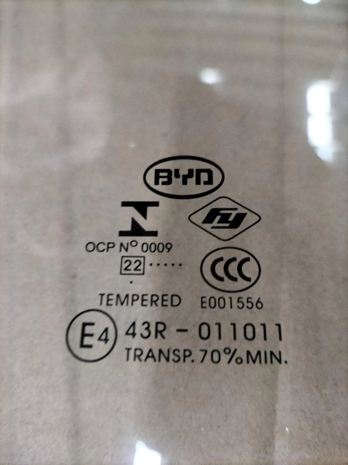 Türscheibe, vorne rechts für BYD Dolphin, OE 13136648-00, EM2E-6103109 - EVParto (weitere Ansichten)