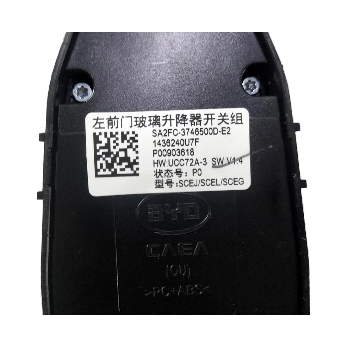 Front Door Window Switch (Left) for BYD Yuan Pro, OE 12840324-00, SA2FC-3746500D-E2 - EVParto (additional views)