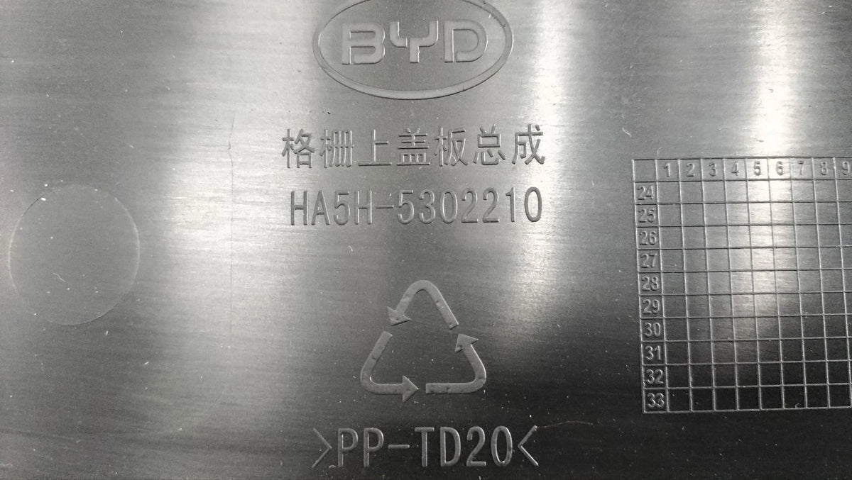 Grille Upper Cover Panel for BYD Qin PLUS DM-i, OE 14837154-00, HA5H-5302210 - EVParto (additional views)
