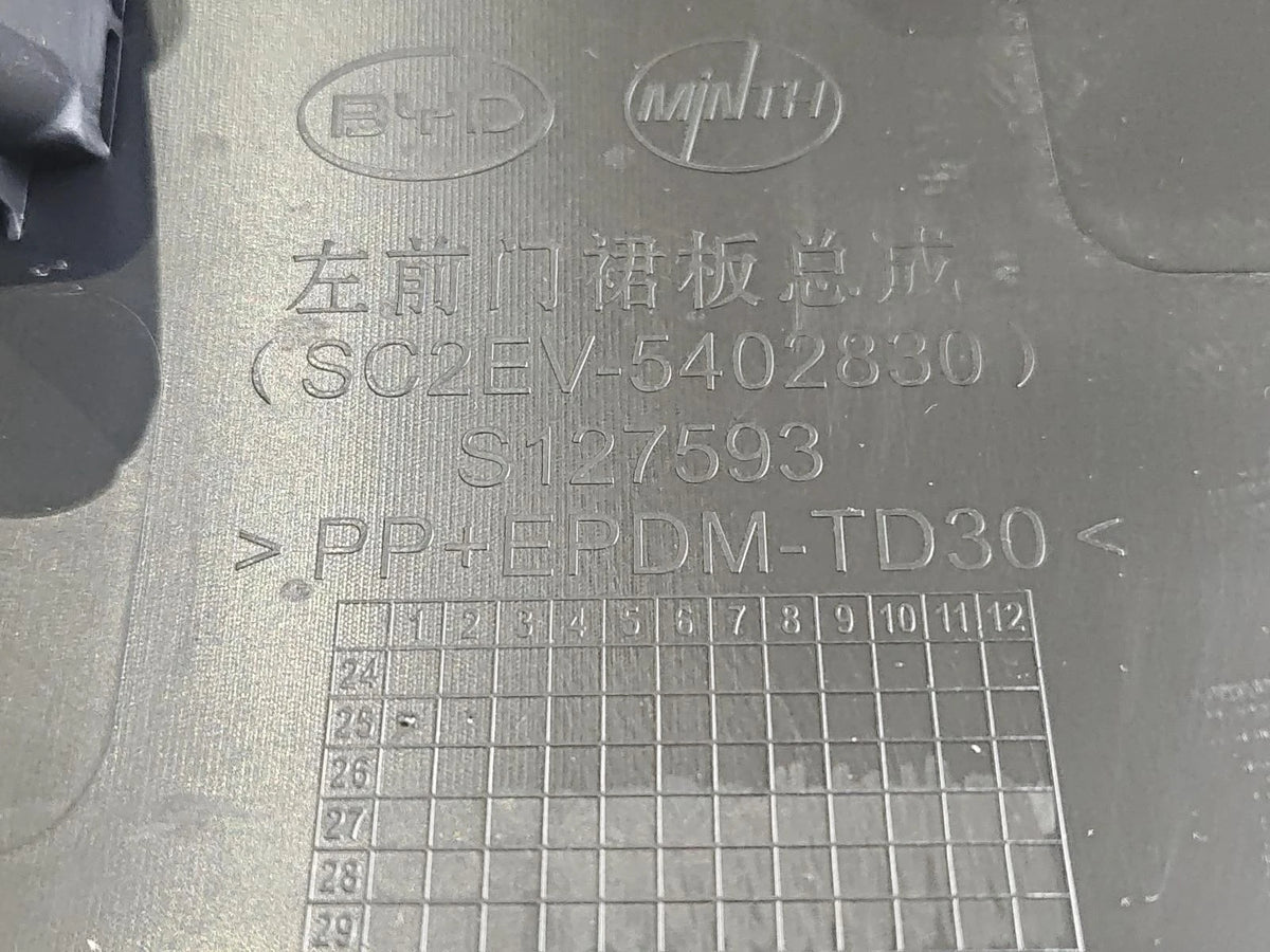 Left Front Door Skirt Panel for BYD Yuan PLUS, OE 15182672-00 (Left), OE 15182672-00, SC2EV-5402830 - EVParto (additional views)