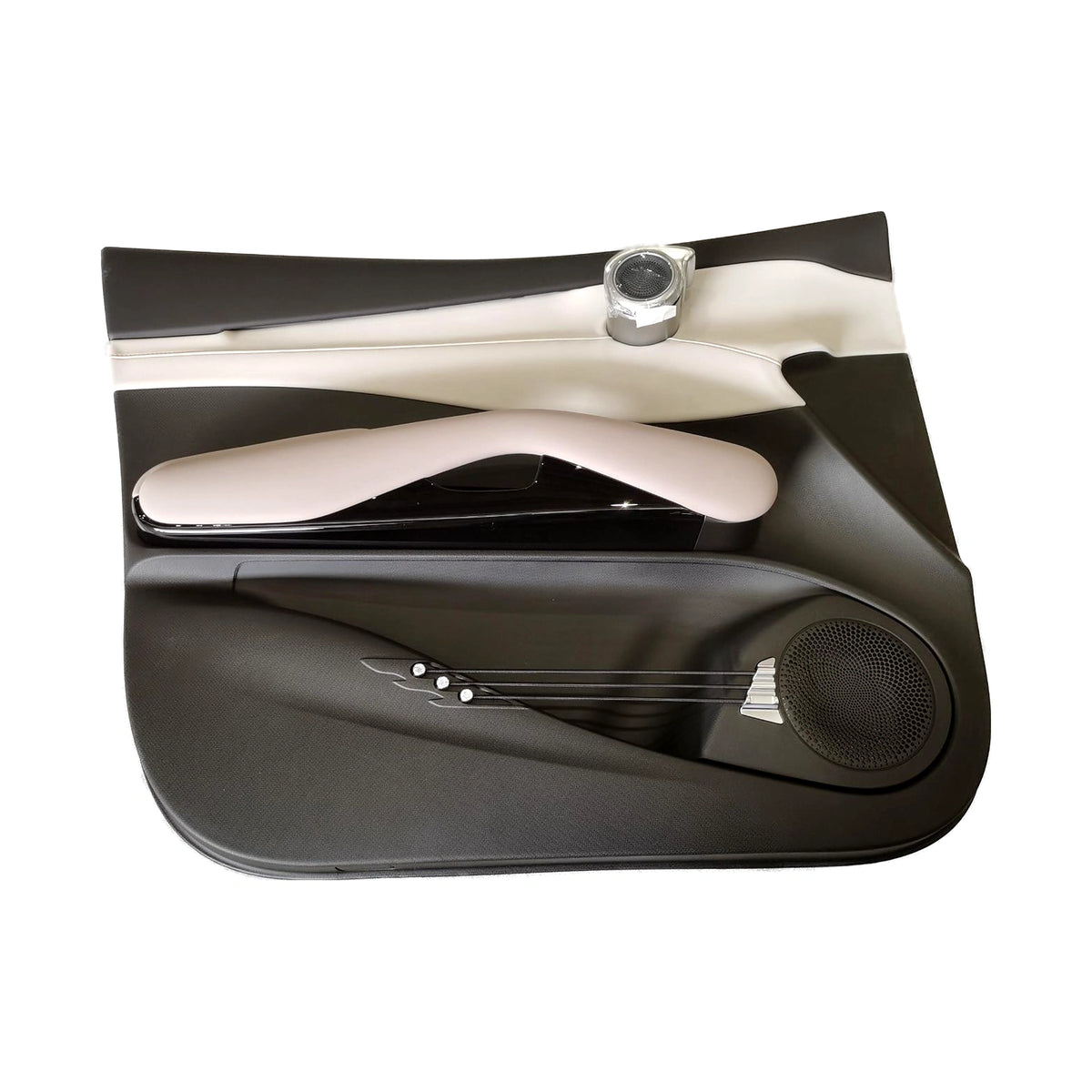 Left Front Door Trim Panel (Beige) for BYD Yuan PLUS, OE 16974091-00, SC2EV-6102001-00YAP - EVParto