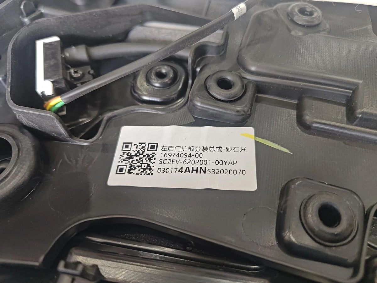Rear Door Trim Panel (Left) for BYD Yuan PLUS, OE 16974094-00, SC2EV-6202001-00YAP - EVParto (additional views)