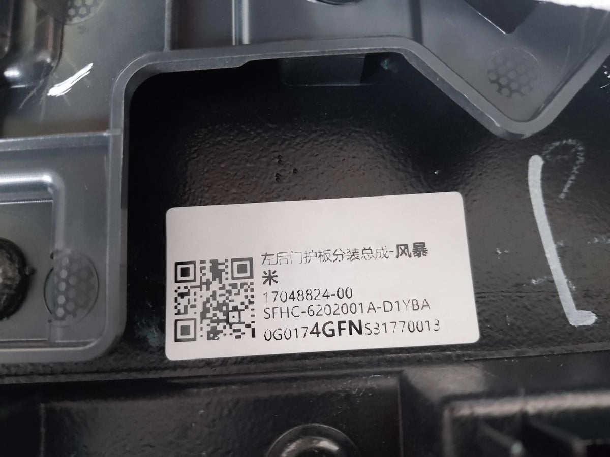 Rear Door Trim Panel (Left) for Fangchengbao Bao 5, OE 17048824-00, SFHC-6202001A-D1YBA - EVParto (additional views)
