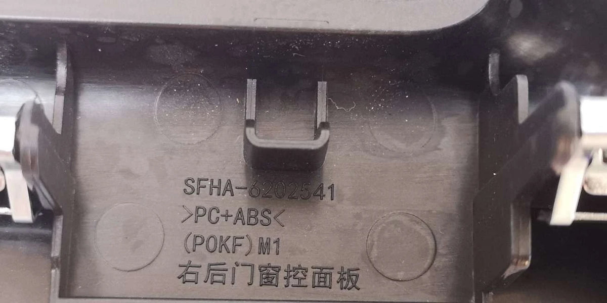 Right Rear Door Switch Trim Panel for Fangchengbao Bao 5, OE 14443352-00, SFHA-6202540-00HCF - EVParto (additional views)