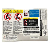 Vehicle Compliance Label for BYD Qin PLUS DM-i, OE 13048082-00, HA2H-3903110 - EVParto (additional views)