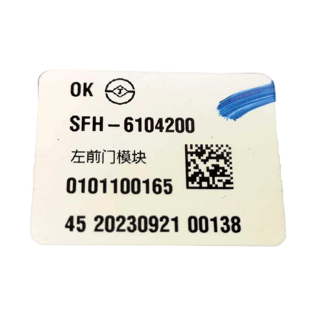 Front Door Module (Left) for Fangchengbao Bao 5, OE 13991706-00, SFH-6104200 - EVParto (additional views)