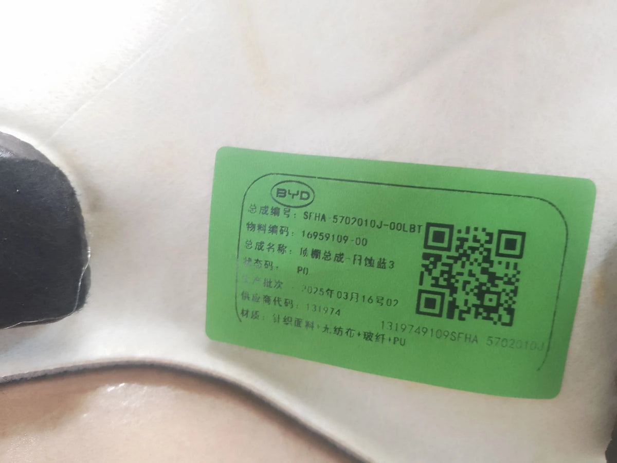 Headliner Assembly for Fangchengbao Bao 5, OE 16959109-00, SFHA-5702010J-00LBT - EVParto (additional views)